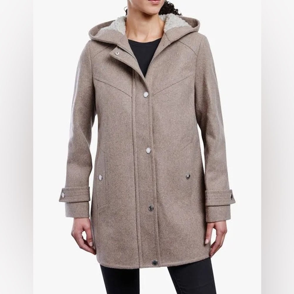 London Fog Wool Zip Front Jacket